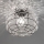 SIRU - Loftlampe TERRA 1xE27/60W/230V sort/transparent Venetian glas