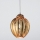 SIRU - Pendel FOGLIA ORO 1xE27/60W/230V diameter 25 cm guldfarvet venetiansk glas/guldfarvet