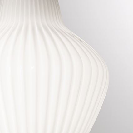 SIRU - Pendel LONDON 1xE27/60W/230V hvid/skinnende krom venetiansk glas