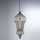 SIRU - Pendel med kædeophæng BABÀ 1xE27/60W/230V diameter 30 cm transparent/brun Venetian glas