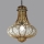 SIRU - Pendel med kædeophæng DOGE 1xE27/60W/230V diameter 30 cm beige/sort Venetian glas