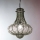 SIRU - Pendel med kædeophæng DOGE 1xE27/60W/230V diameter 30 cm transparent/sort Venetian glas