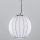 SIRU - Pendel SFERA 1xE27/60W/230V diameter 32 cm sort/hvid venetiansk glas