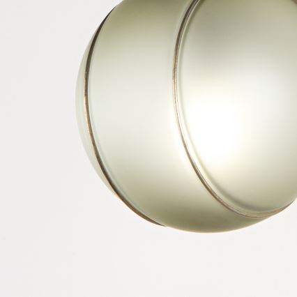 SIRU - Væglampe FLORET 1xE14/40W/230V brun/grå Venetian glas