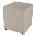 SIX skammel 40x40 cm beige