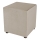 SIX skammel 40x40 cm beige