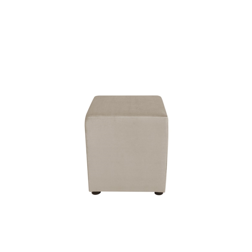 SIX skammel 40x40 cm beige