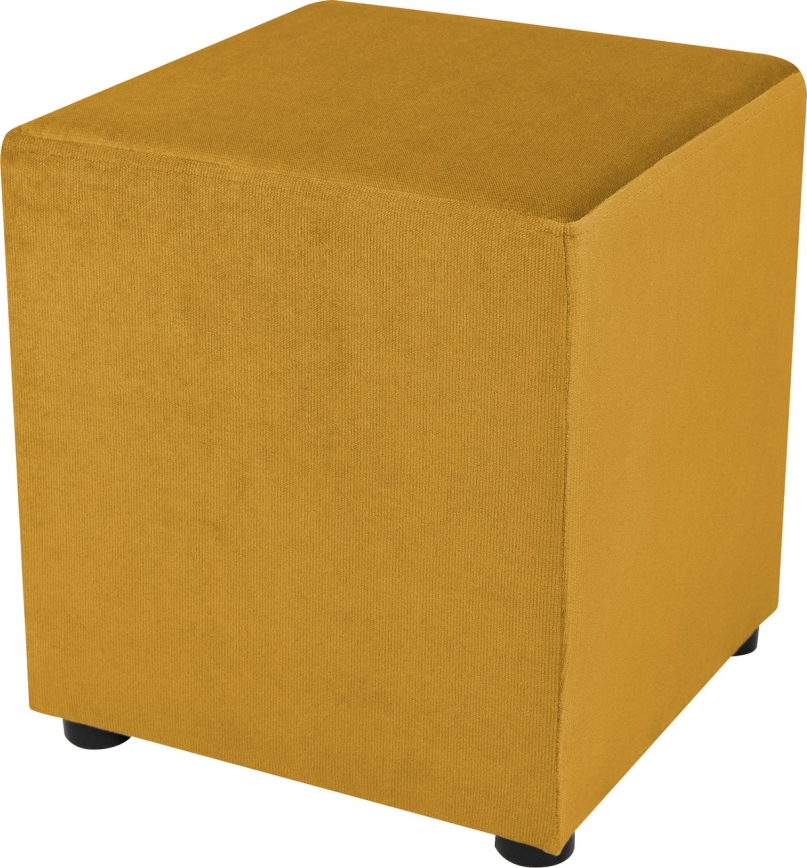 SIX skammel 40x40 cm cremefarvet