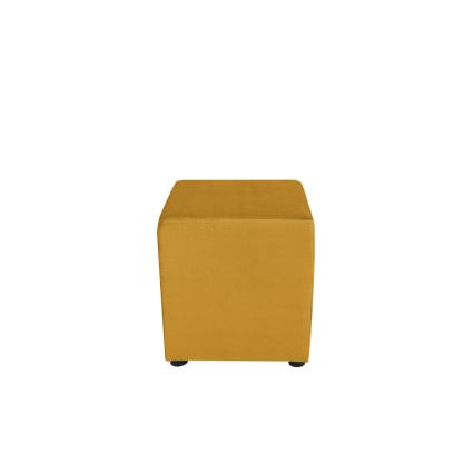 SIX skammel 40x40 cm cremefarvet