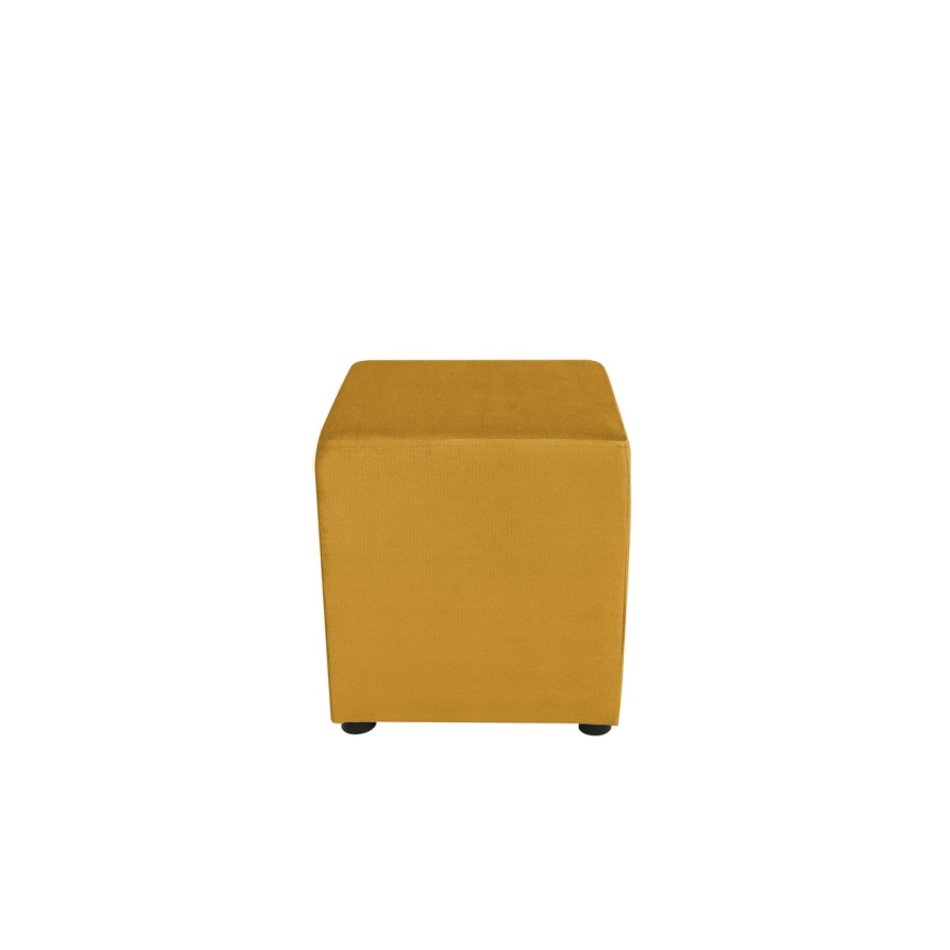 SIX skammel 40x40 cm cremefarvet