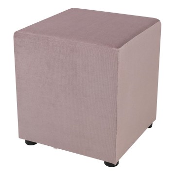 SIX skammel 40x40 cm pink