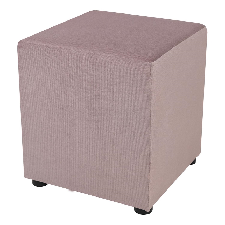 SIX skammel 40x40 cm pink