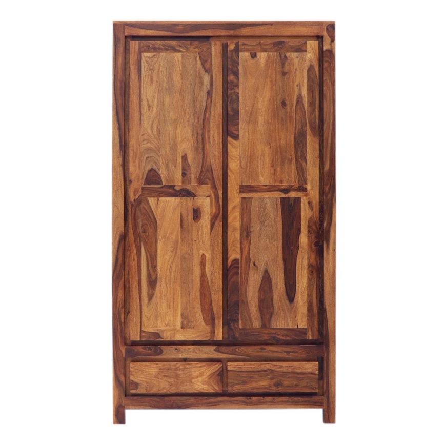 Skab GANI 200x110 cm massivt træ/rosentræ
