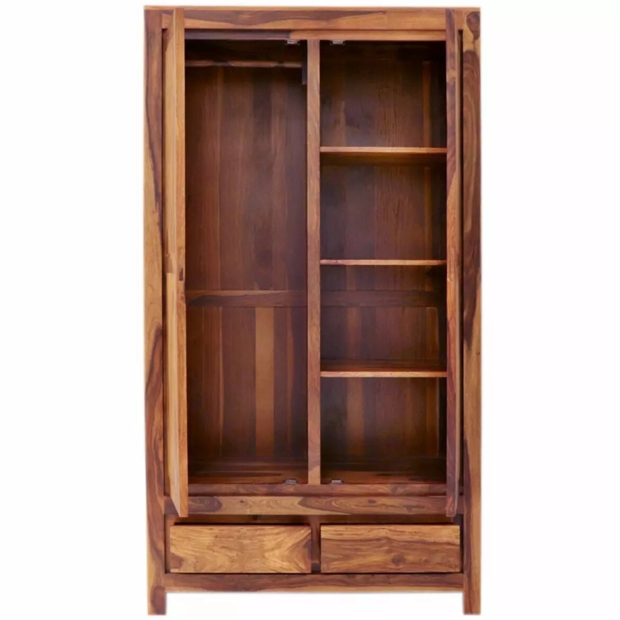 Skab GANI 200x110 cm massivt træ/rosentræ