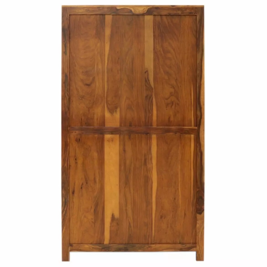 Skab GANI 200x110 cm massivt træ/rosentræ