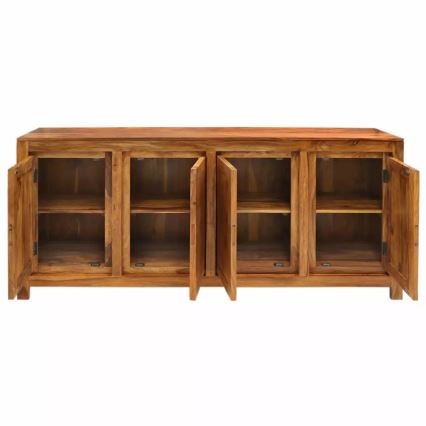 Skab GANI 90x200 cm massivt træ/rosentræ