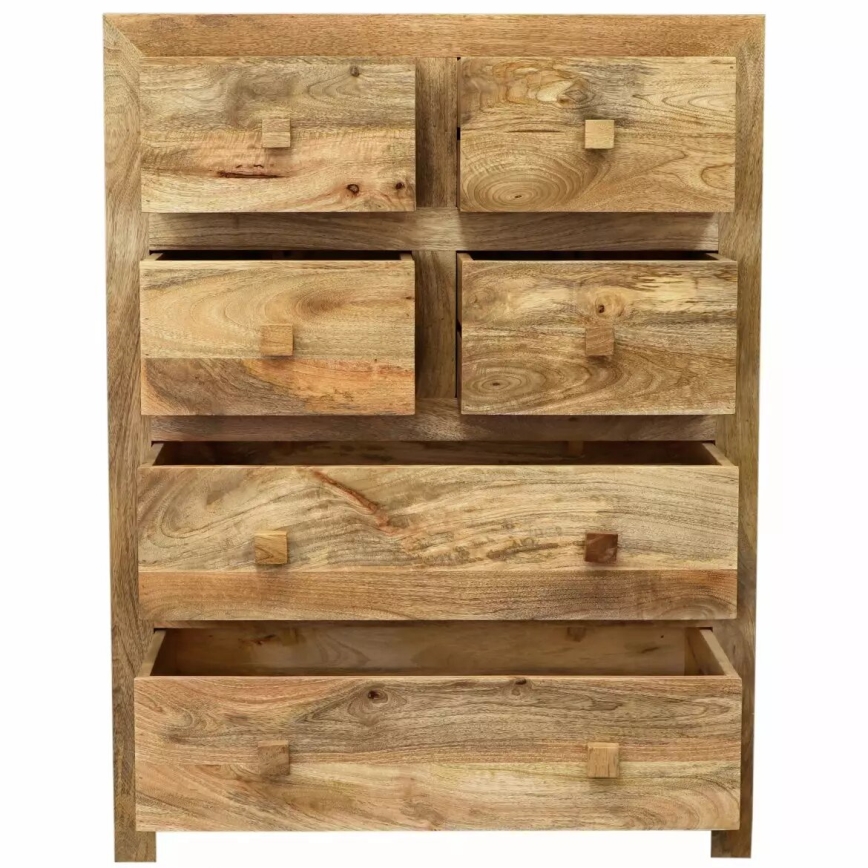 Skab HINA 120x90 cm massivt træ/mangotræ