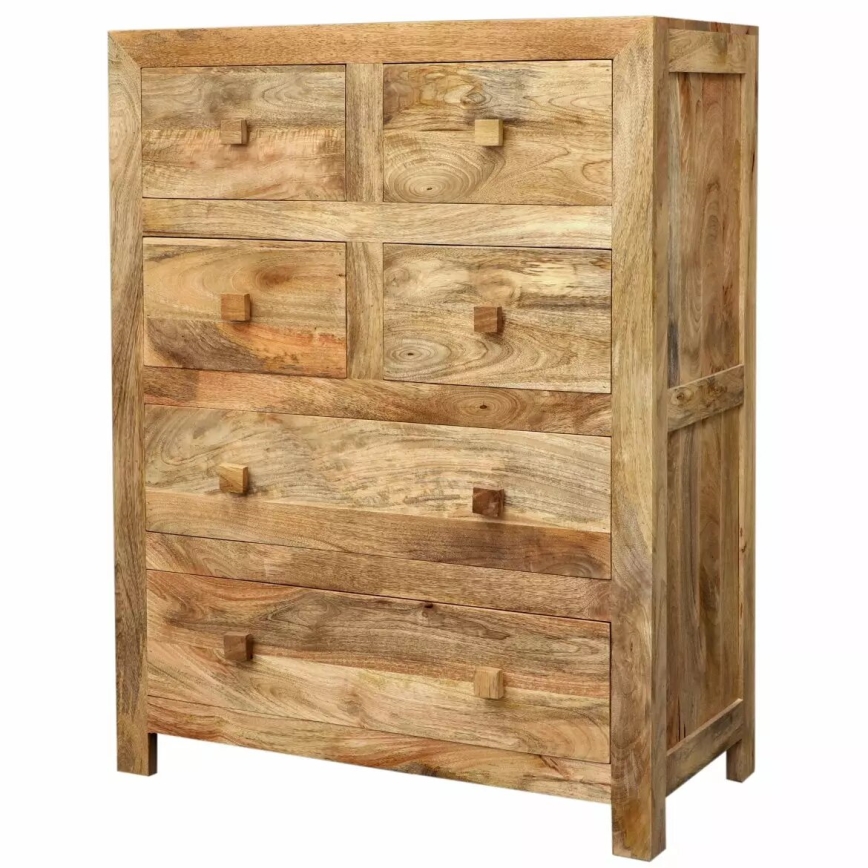 Skab HINA 120x90 cm massivt træ/mangotræ