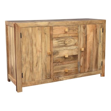 Skab HINA 90x140 cm massivt træ/mangotræ