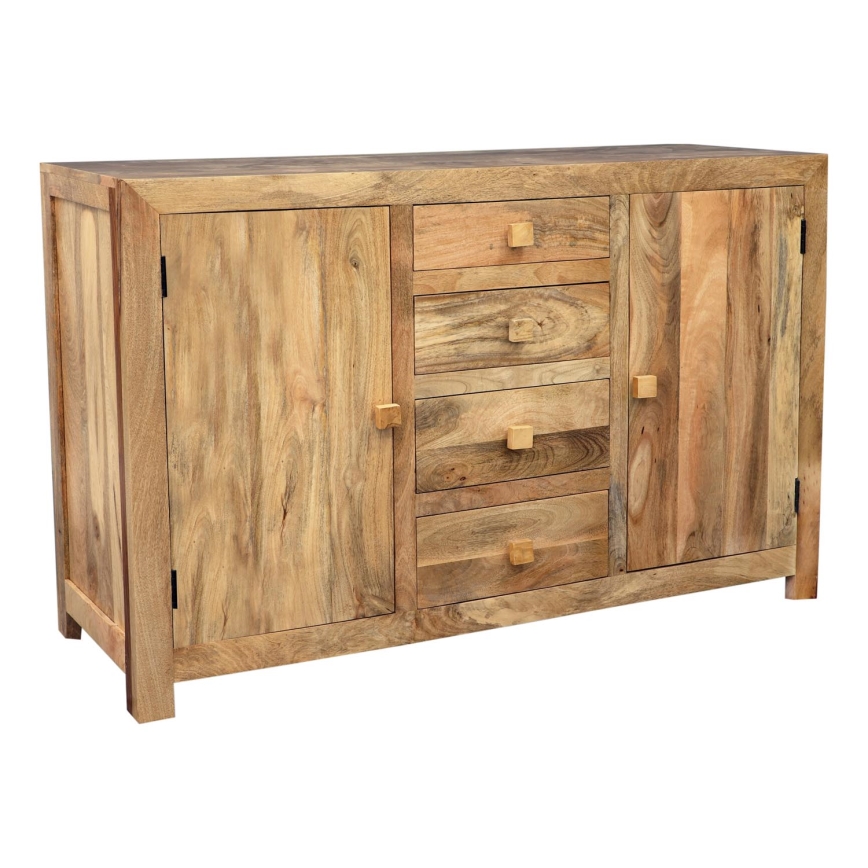 Skab HINA 90x140 cm massivt træ/mangotræ