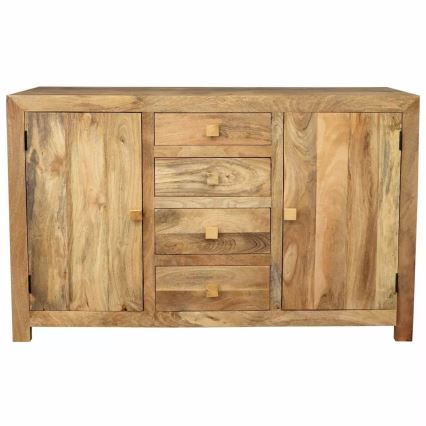Skab HINA 90x140 cm massivt træ/mangotræ