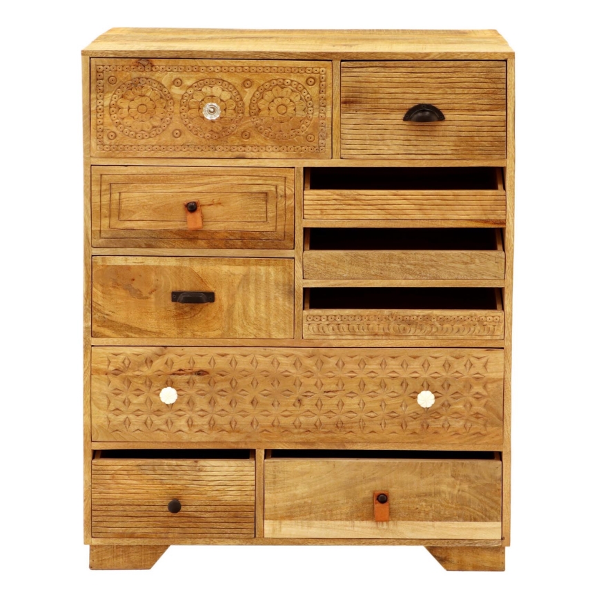 Skab MANU 115x90 cm massivt træ/mangotræ