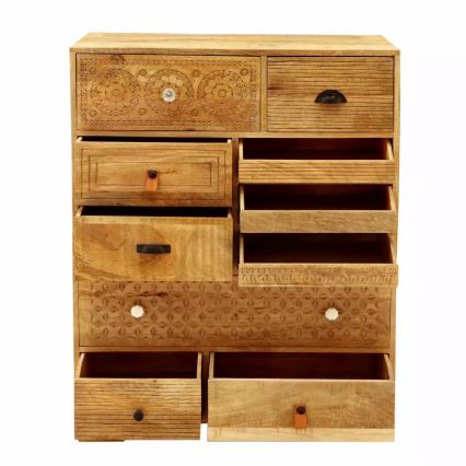 Skab MANU 115x90 cm massivt træ/mangotræ