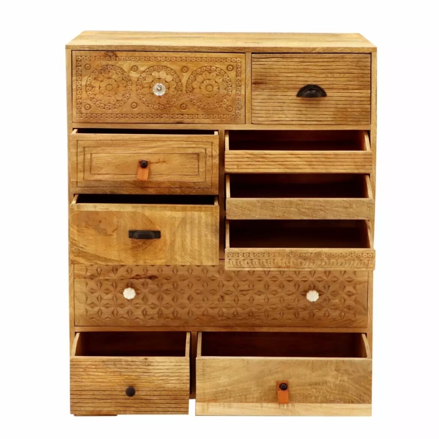 Skab MANU 115x90 cm massivt træ/mangotræ