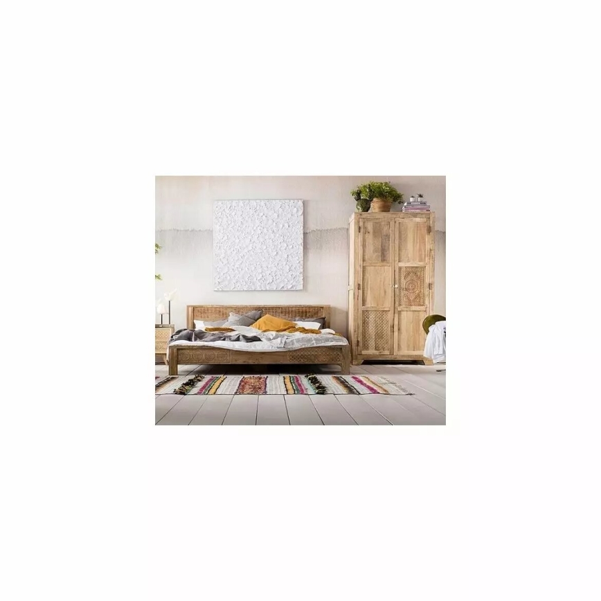 Skab MANU 200x120 cm massivt træ/mangotræ