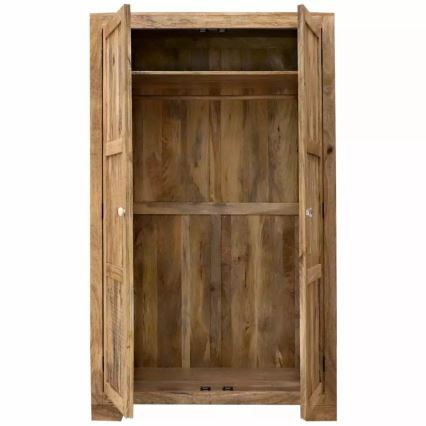 Skab MANU 200x120 cm massivt træ/mangotræ