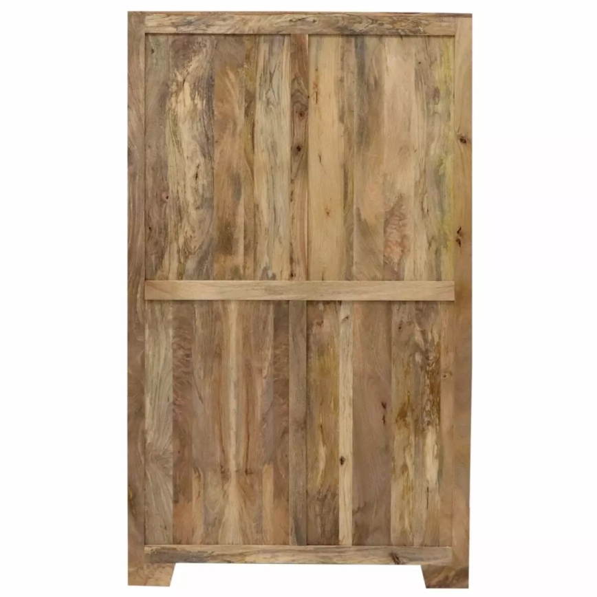 Skab MANU 200x120 cm massivt træ/mangotræ