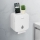 Skab med toiletrulleholder 22 x 20,5 cm, hvid