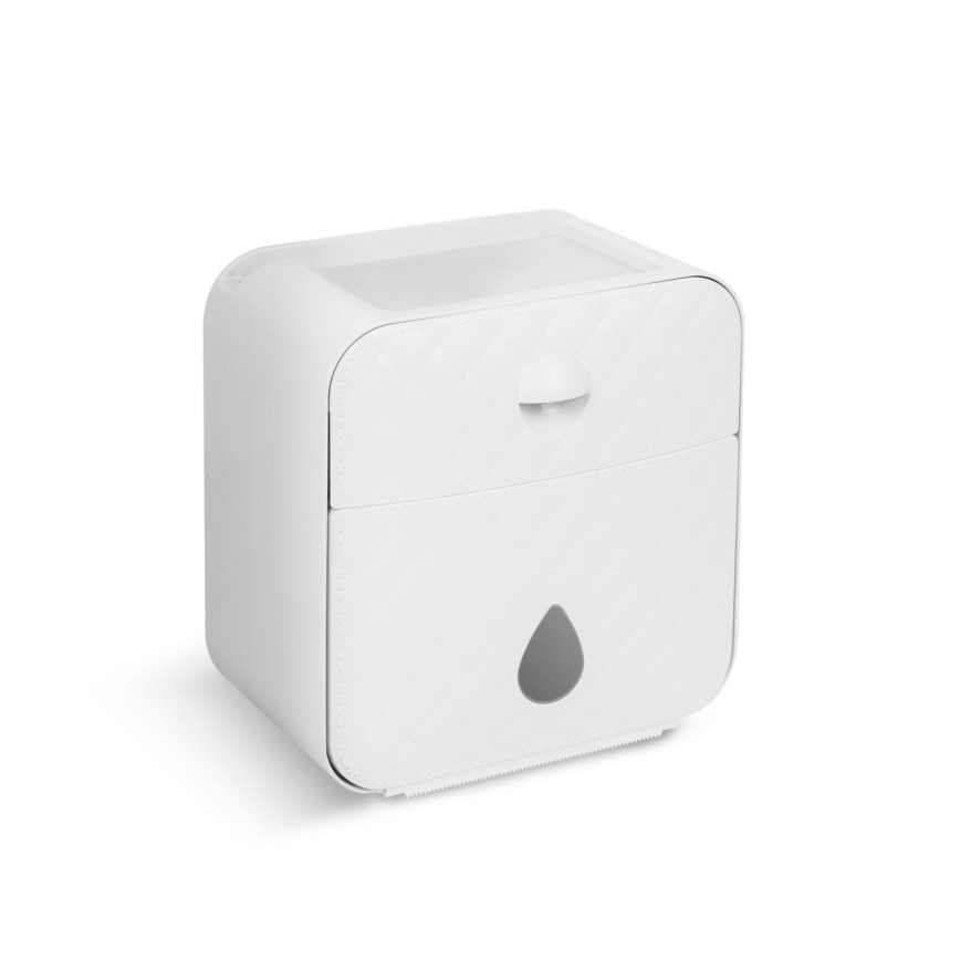 Skab med toiletrulleholder 22 x 20,5 cm, hvid