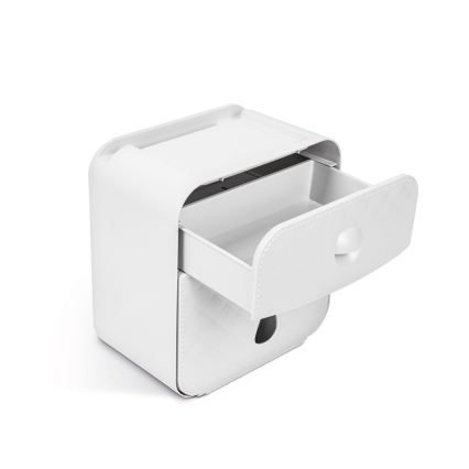 Skab med toiletrulleholder 22 x 20,5 cm, hvid