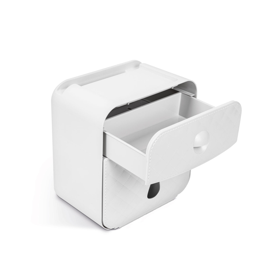 Skab med toiletrulleholder 22 x 20,5 cm, hvid