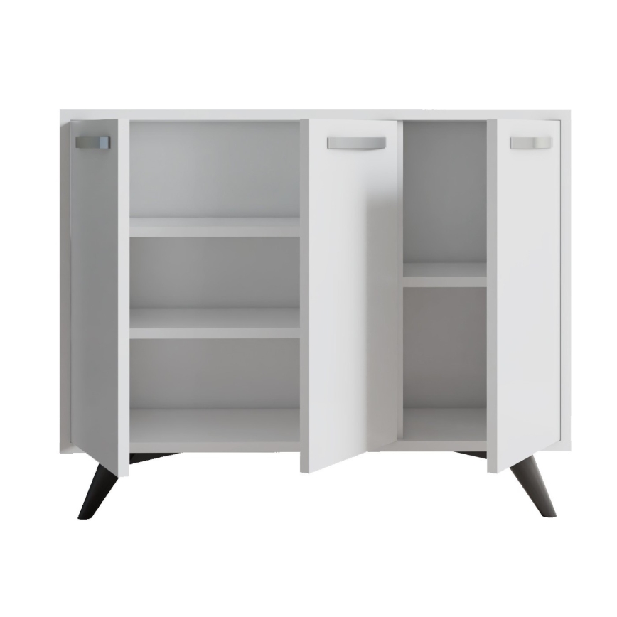 Skab PIFFA 100x82 cm hvid