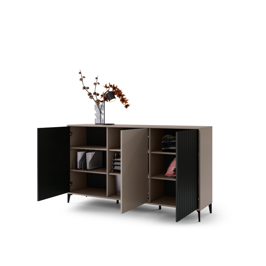 Skab RONJA taupe/sort
