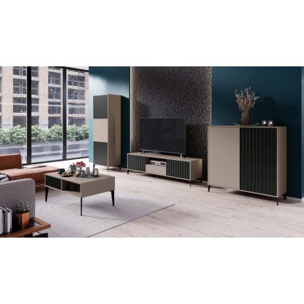 Skab RONJA taupe/sort