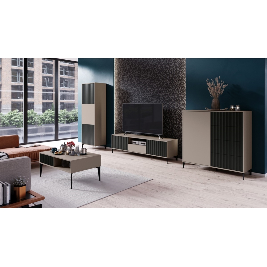 Skab RONJA taupe/sort
