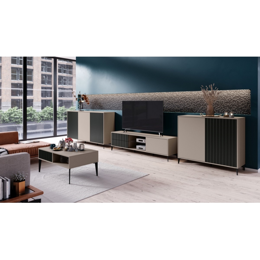 Skab RONJA taupe/sort