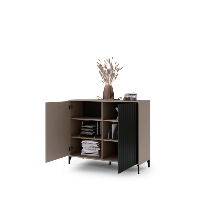 Skab RONJA taupe/sort
