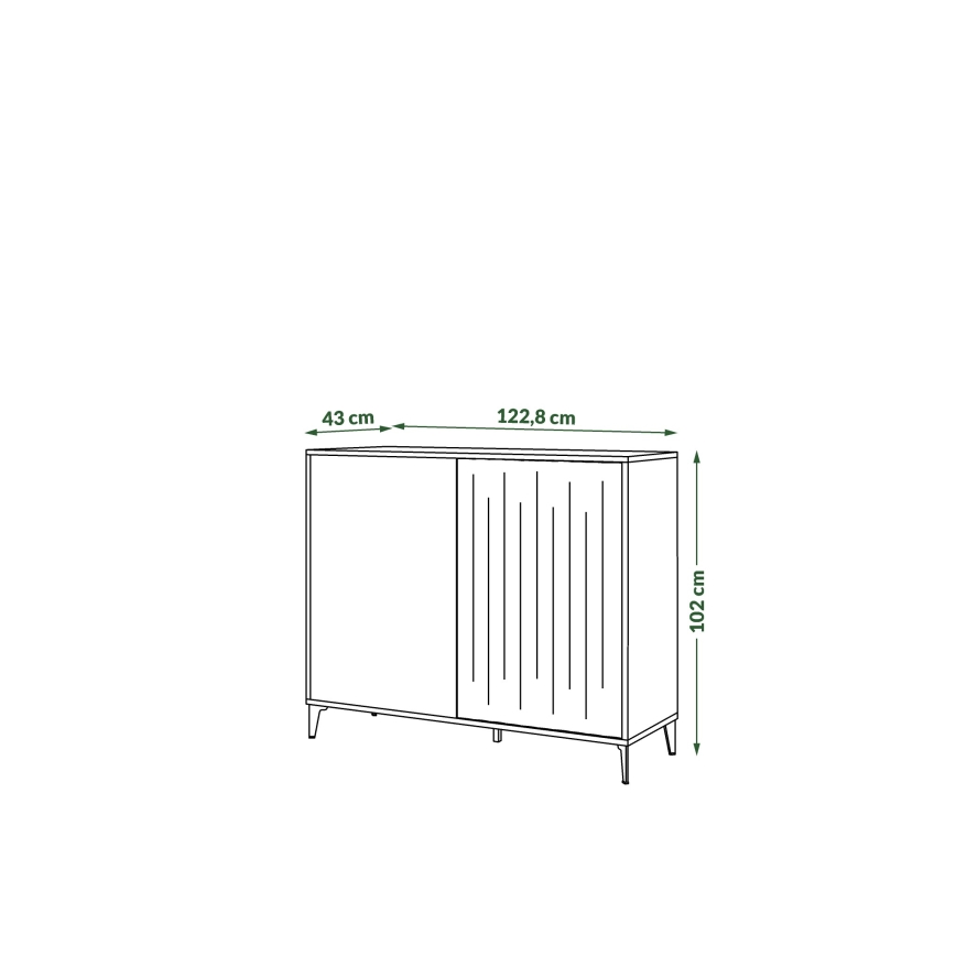 Skab RONJA taupe/sort