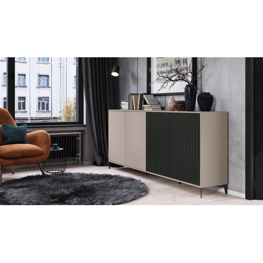Skab RONJA taupe/sort