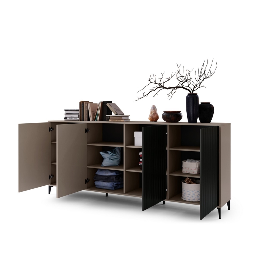 Skab RONJA taupe/sort