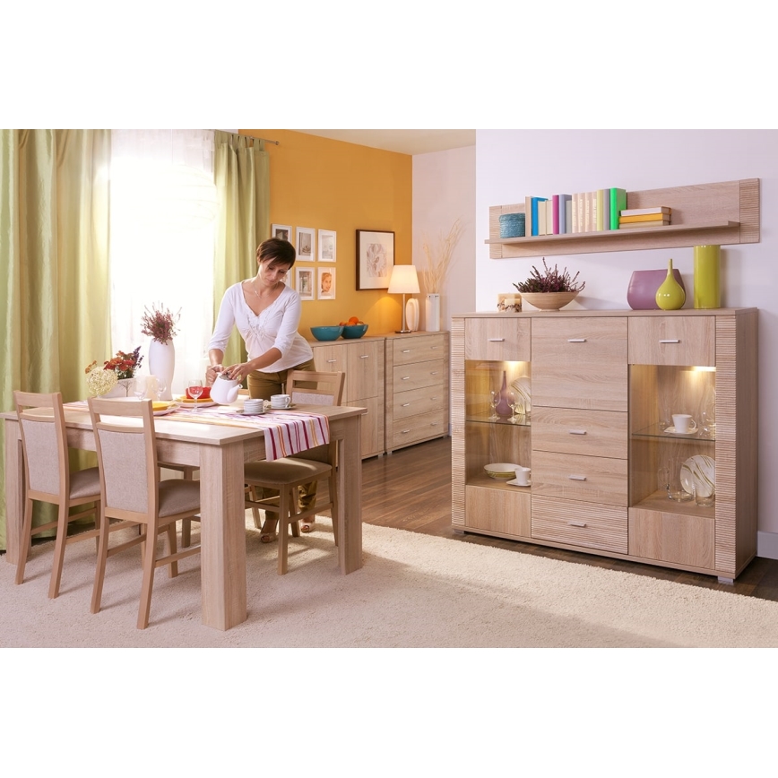 Skab THEMO 96x93 cm brun