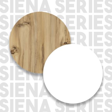 Skab til vaskemaskine med opbevaringsplads 88,3x93,5 cm hvid/valnød