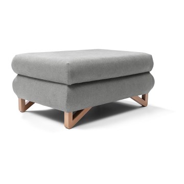 Skammel AVESTA 63x95 cm grå