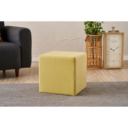 Skammel CUBI 40x40 cm gul