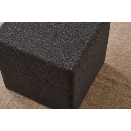 Skammel CUBI 40x40 cm mørkebrun