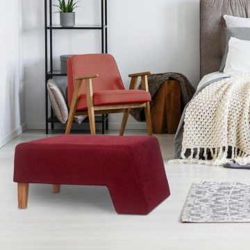 Skammel KATE 40x84 cm rød